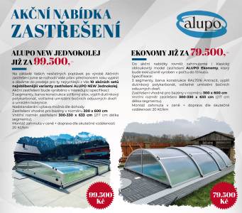 Akční nabídka zastřešení ALUPO